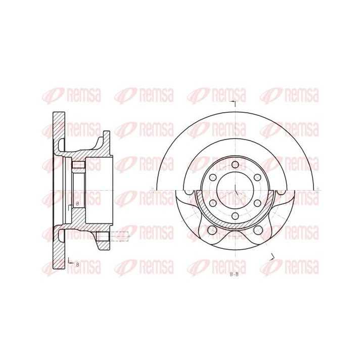 Stabdžių diskas REMSA 61308.00