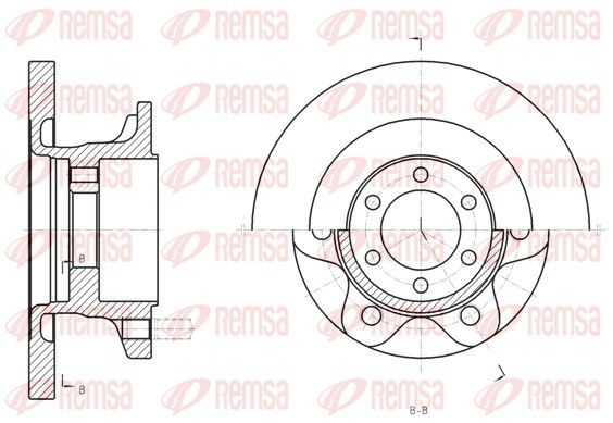 Stabdžių diskas REMSA 61308.00