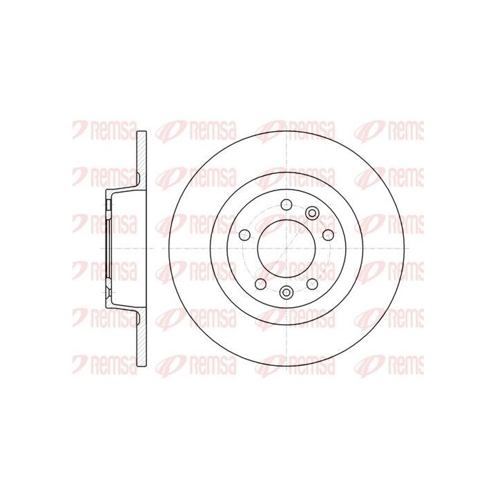 Stabdžių diskas REMSA 61312.00