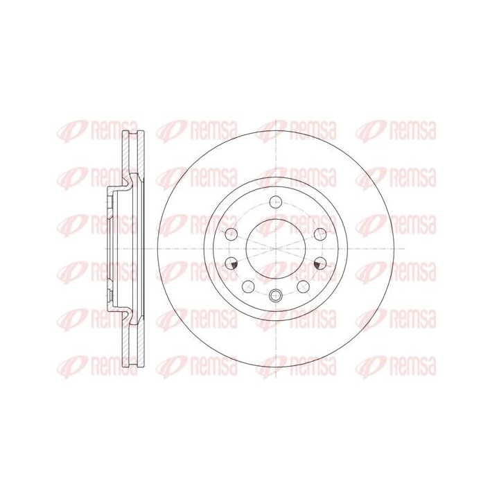 Stabdžių diskas REMSA 61318.10