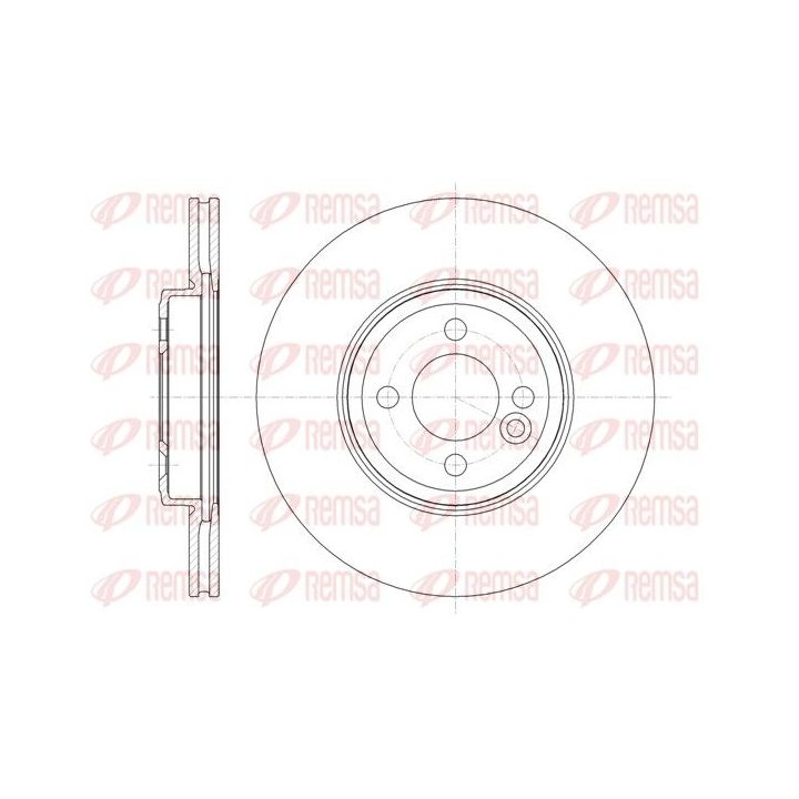 Stabdžių diskas REMSA 61334.10