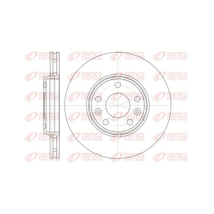 Stabdžių diskas REMSA 61344.10