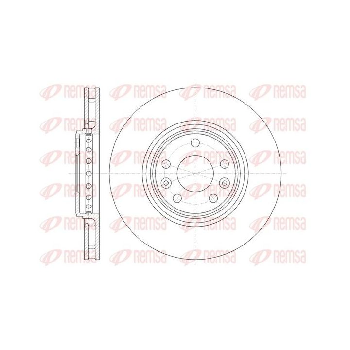 Stabdžių diskas REMSA 61345.10