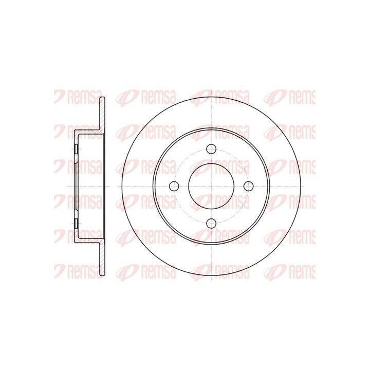 Stabdžių diskas REMSA 61353.00