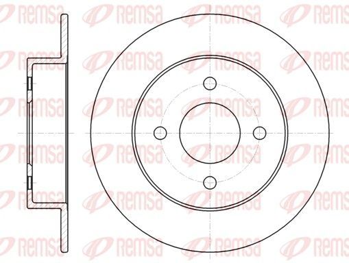 Stabdžių diskas REMSA 61353.00