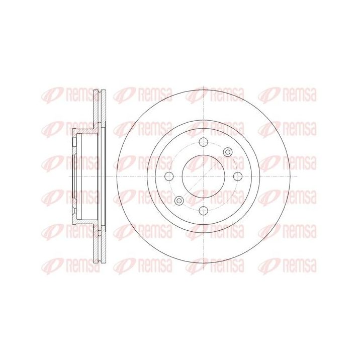 Stabdžių diskas REMSA 61365.10
