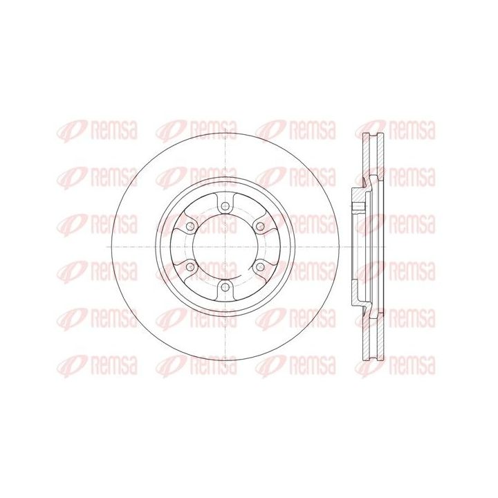 Stabdžių diskas REMSA 61366.10