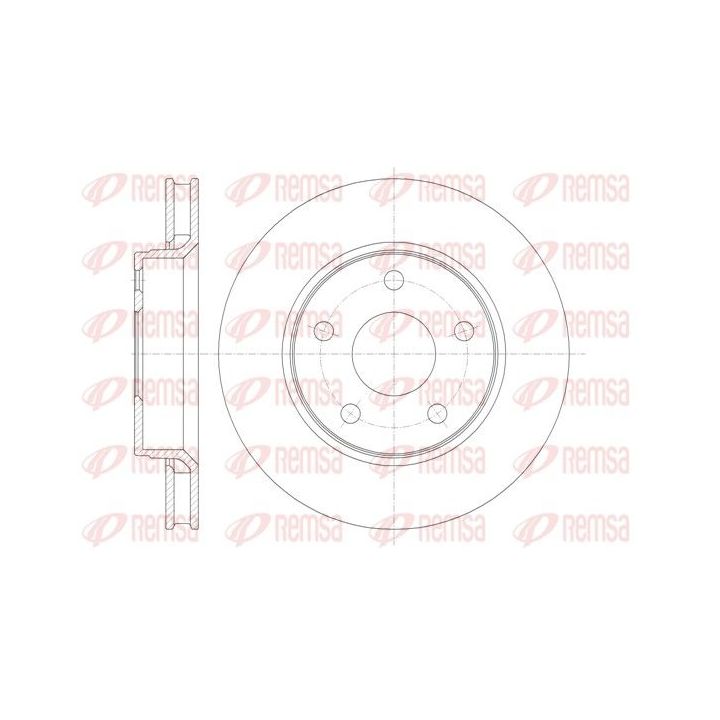 Stabdžių diskas REMSA 61367.10