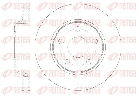 Stabdžių diskas REMSA 61367.10