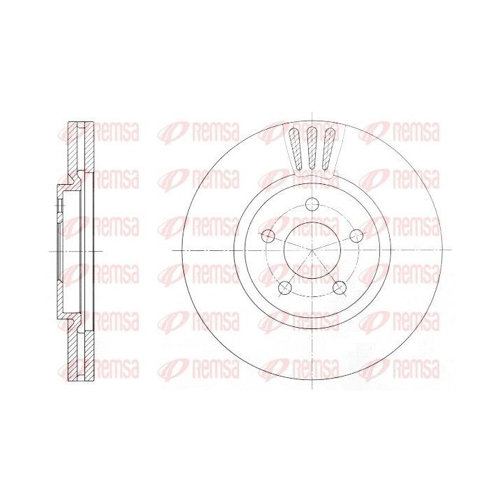 Stabdžių diskas REMSA 61370.10