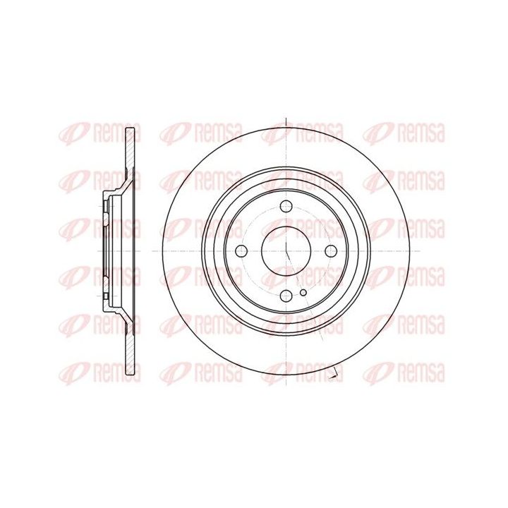 Stabdžių diskas REMSA 61379.00
