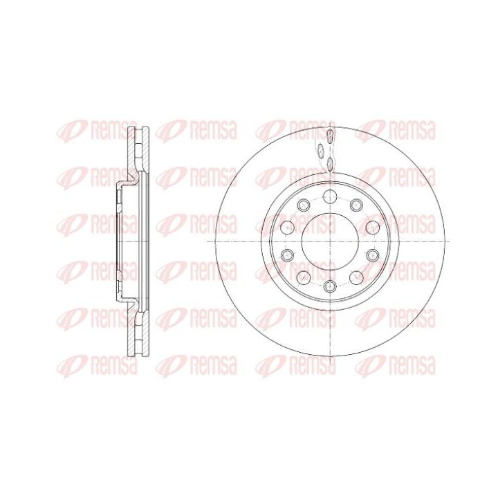 Stabdžių diskas REMSA 61389.10