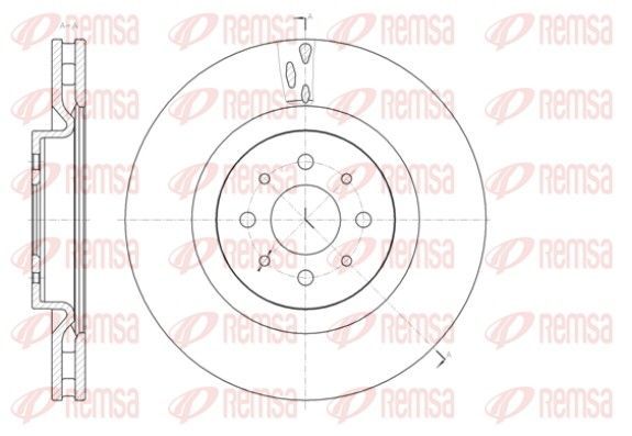 Stabdžių diskas REMSA 61391.10
