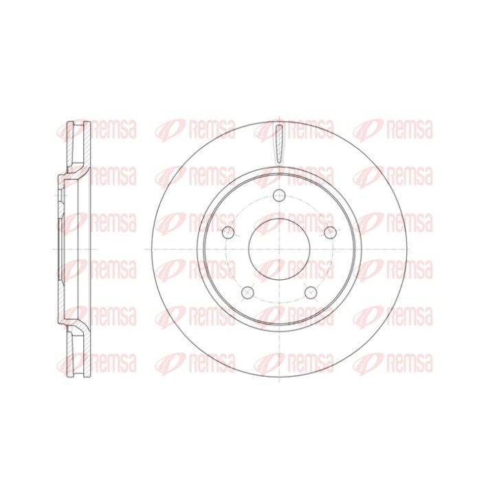 Stabdžių diskas REMSA 61393.10