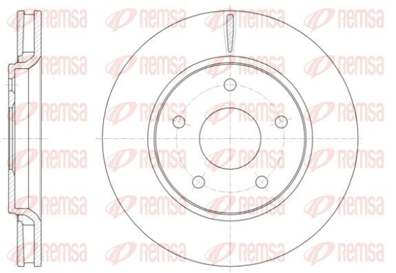 Stabdžių diskas REMSA 61393.10