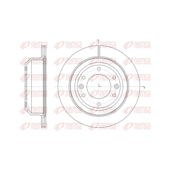 Stabdžių diskas REMSA 61397.10