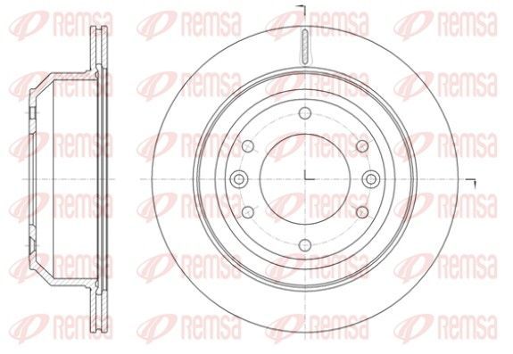 Stabdžių diskas REMSA 61397.10