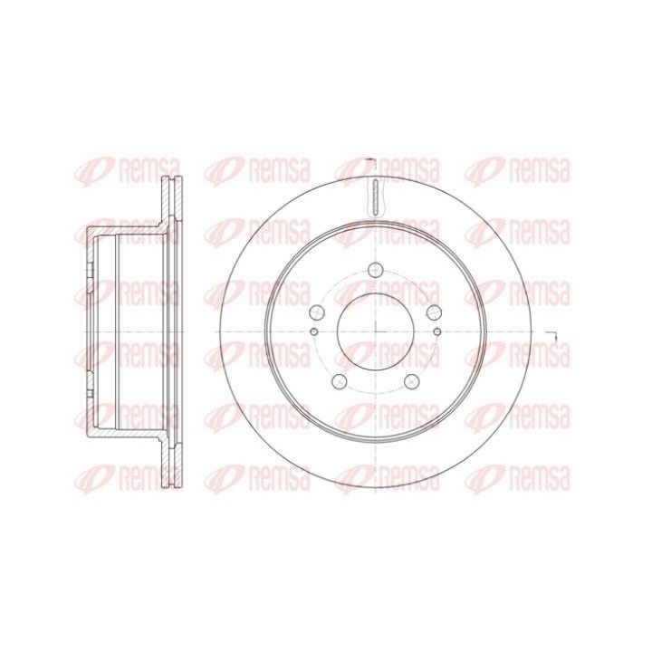 Stabdžių diskas REMSA 61398.10