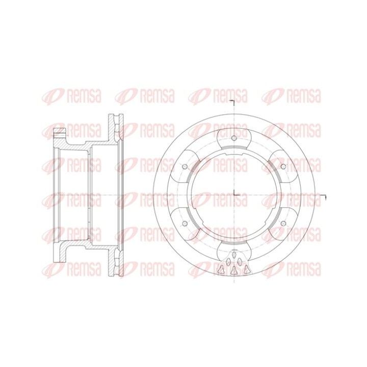 Stabdžių diskas REMSA 61400.10