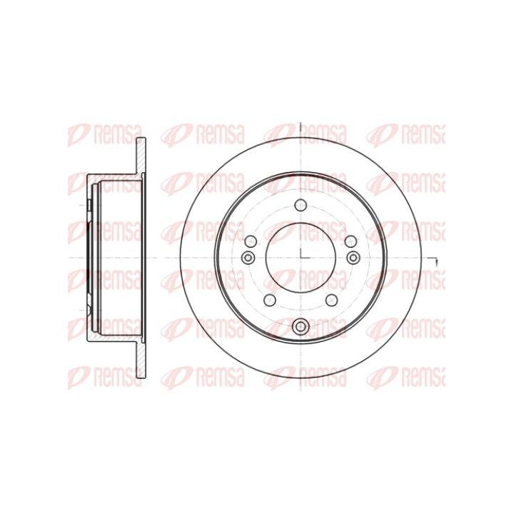Stabdžių diskas REMSA 61401.00