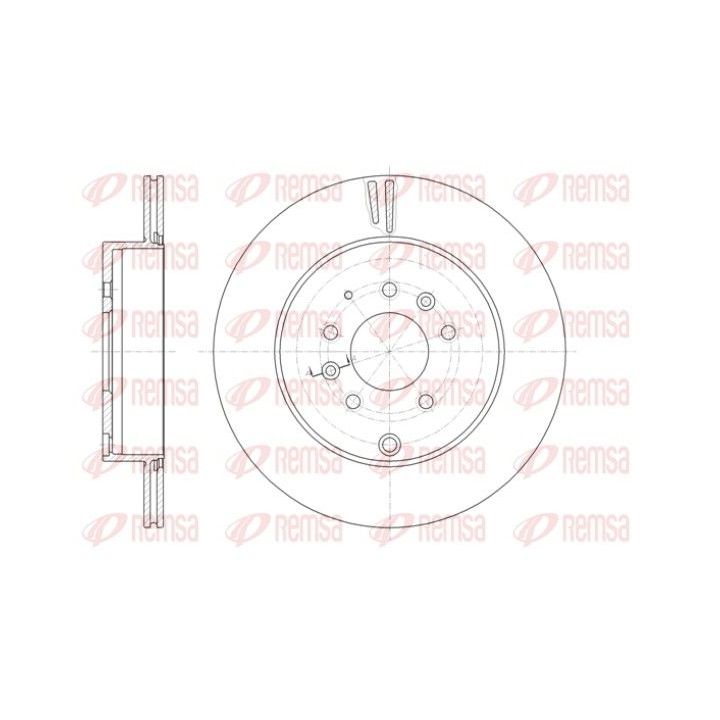 Stabdžių diskas REMSA 61402.10