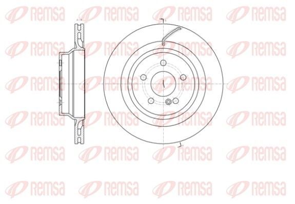 Stabdžių diskas REMSA 61404.10