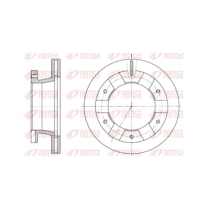 Stabdžių diskas REMSA 61407.10
