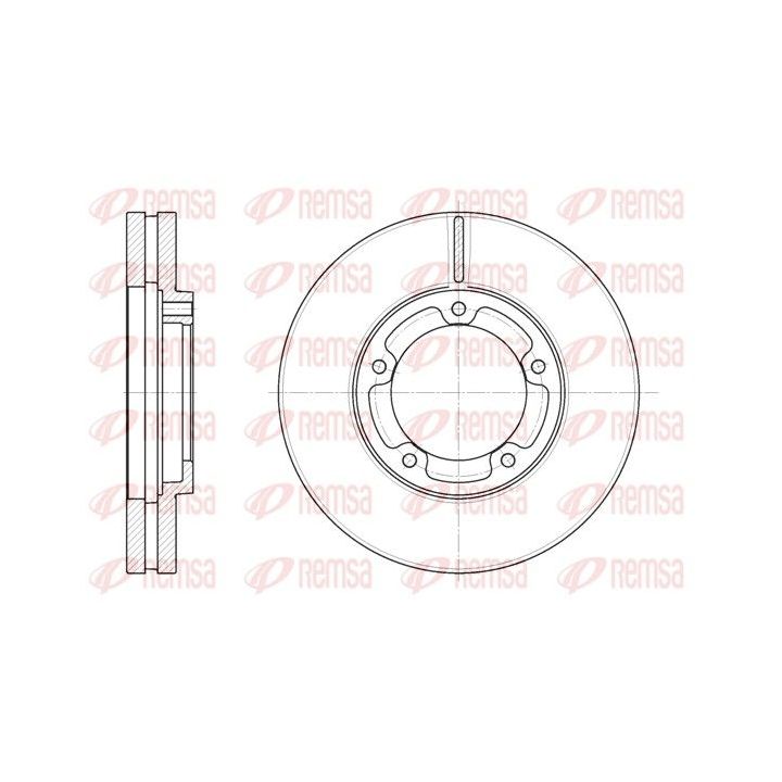 Stabdžių diskas REMSA 61408.10
