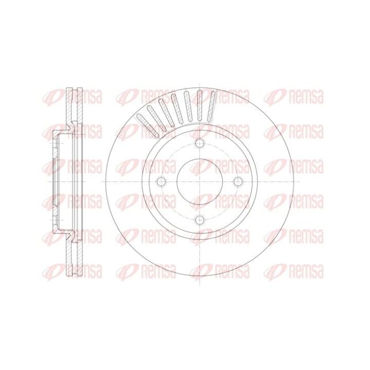 Stabdžių diskas REMSA 61410.10