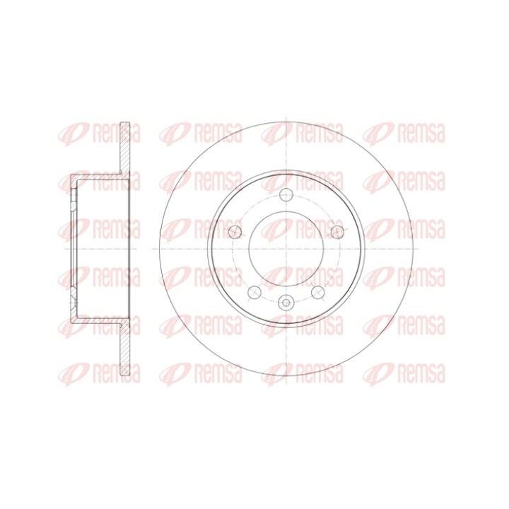 Stabdžių diskas REMSA 61412.00