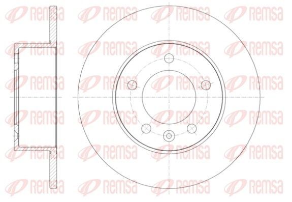 Stabdžių diskas REMSA 61412.00