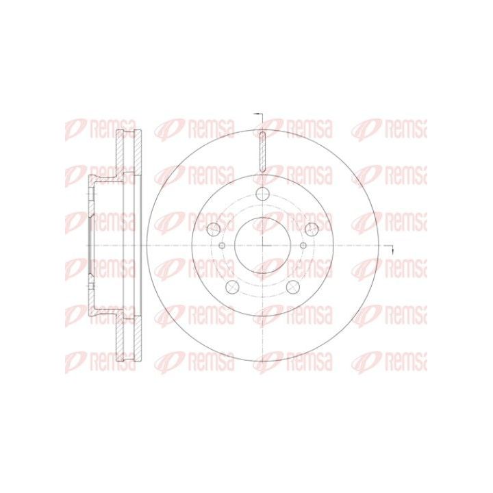 Stabdžių diskas REMSA 61421.10
