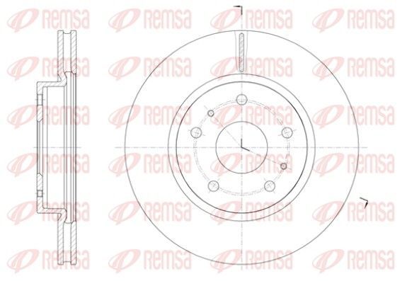 Stabdžių diskas REMSA 61423.10