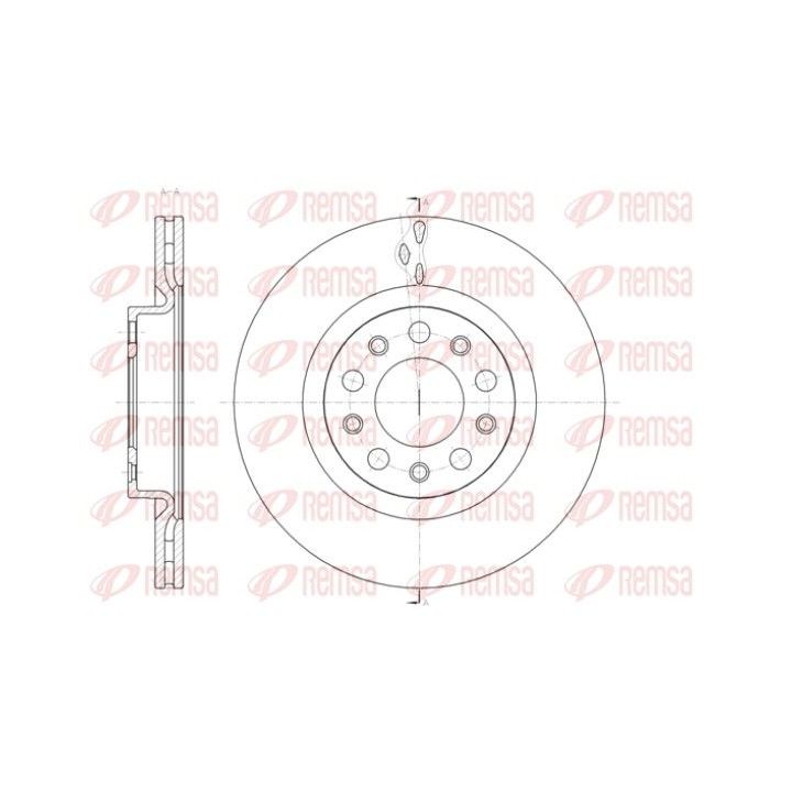 Stabdžių diskas REMSA 61428.10