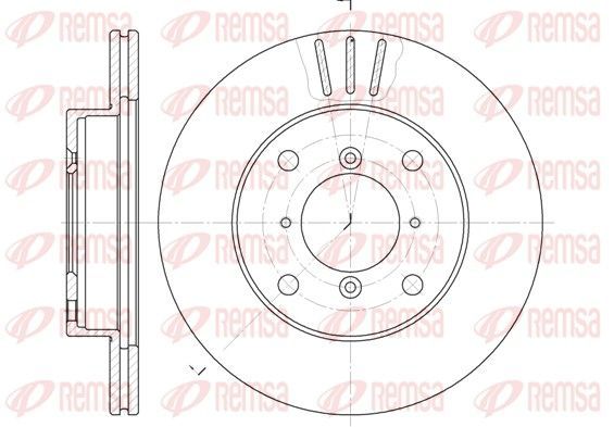 Stabdžių diskas REMSA 6143.10