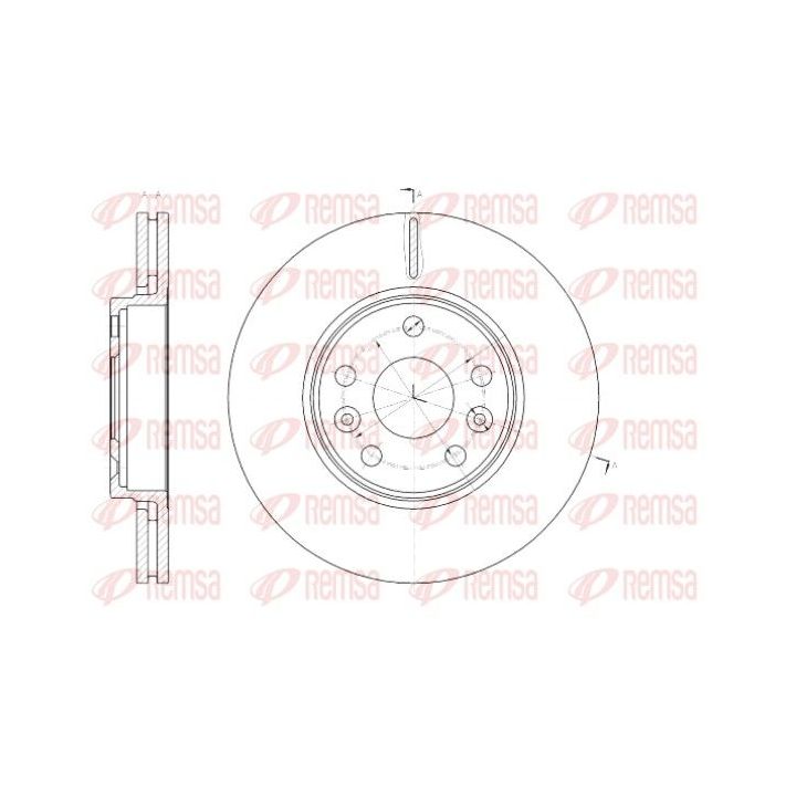 Stabdžių diskas REMSA 61430.10