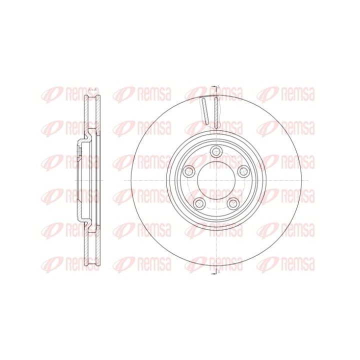 Stabdžių diskas REMSA 61431.10