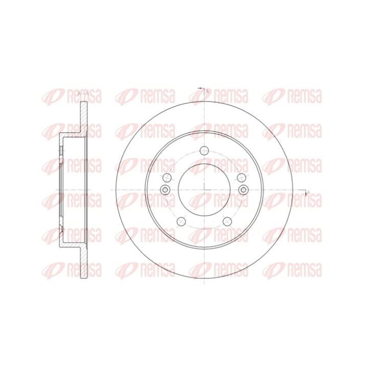 Stabdžių diskas REMSA 61432.00