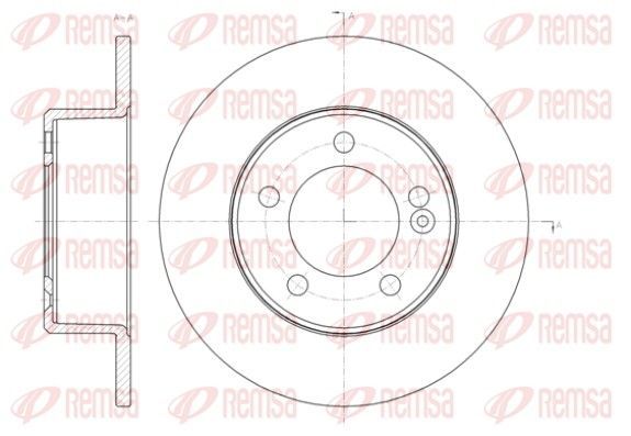 Stabdžių diskas REMSA 61433.00