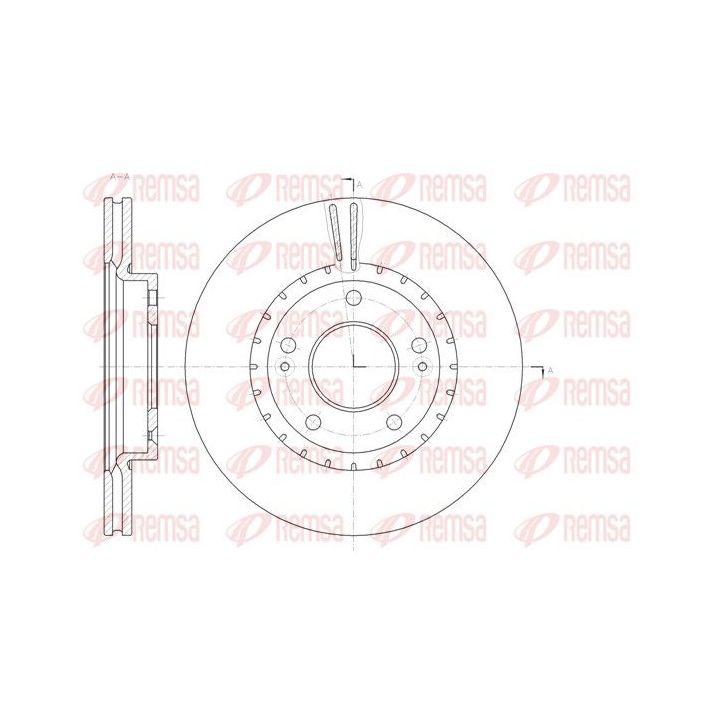 Stabdžių diskas REMSA 61434.10