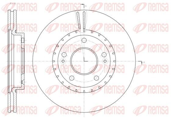 Stabdžių diskas REMSA 61434.10