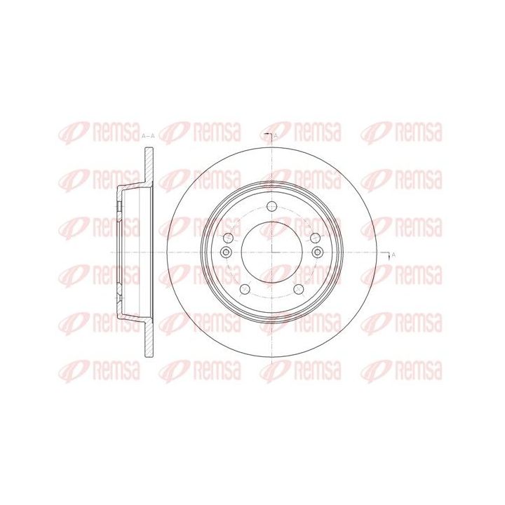 Stabdžių diskas REMSA 61435.00