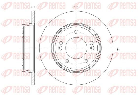 Stabdžių diskas REMSA 61435.00
