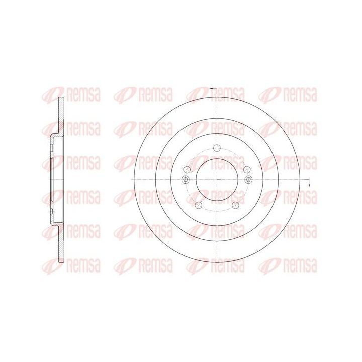 Stabdžių diskas REMSA 61437.00