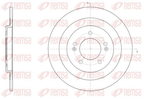 Stabdžių diskas REMSA 61437.00