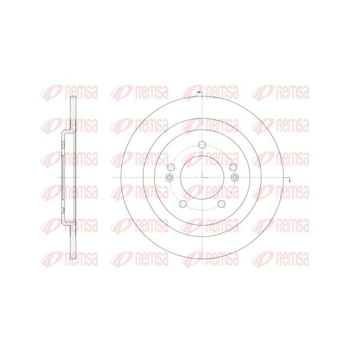 Stabdžių diskas REMSA 61438.00
