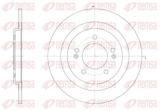 Stabdžių diskas REMSA 61438.00