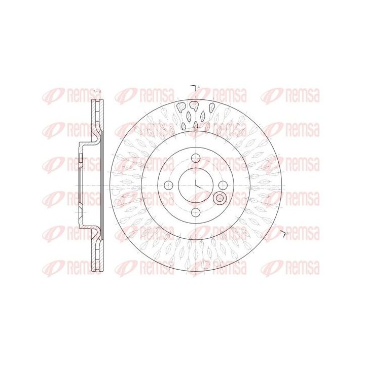 Stabdžių diskas REMSA 61442.10