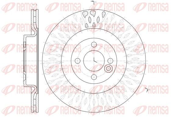 Stabdžių diskas REMSA 61442.10