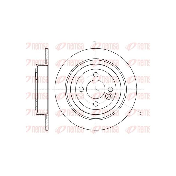 Stabdžių diskas REMSA 61443.00